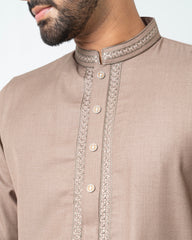 Regular Fit Embroidered Formal Ethnic Kurta Set