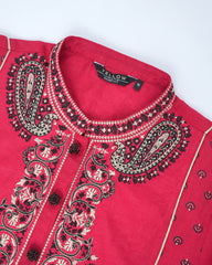 Smart Fit Embroidered Three-Piece Semi-Formal Ethnic Set