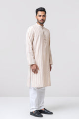 Regular Fit Cotton-Linen Blended Panjabi