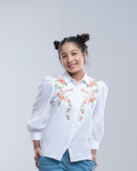 Junior Girls' Western Fashion Top (10-14 Years)