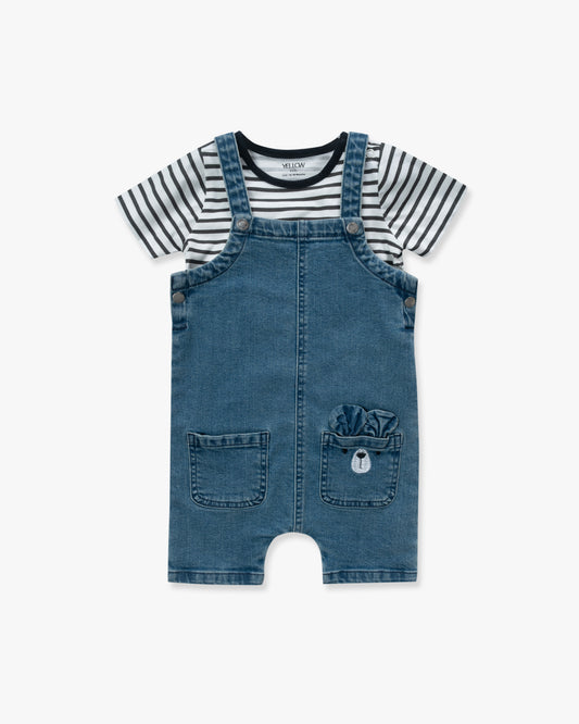 Newborn Boys' Dungaree (0-6 Months)