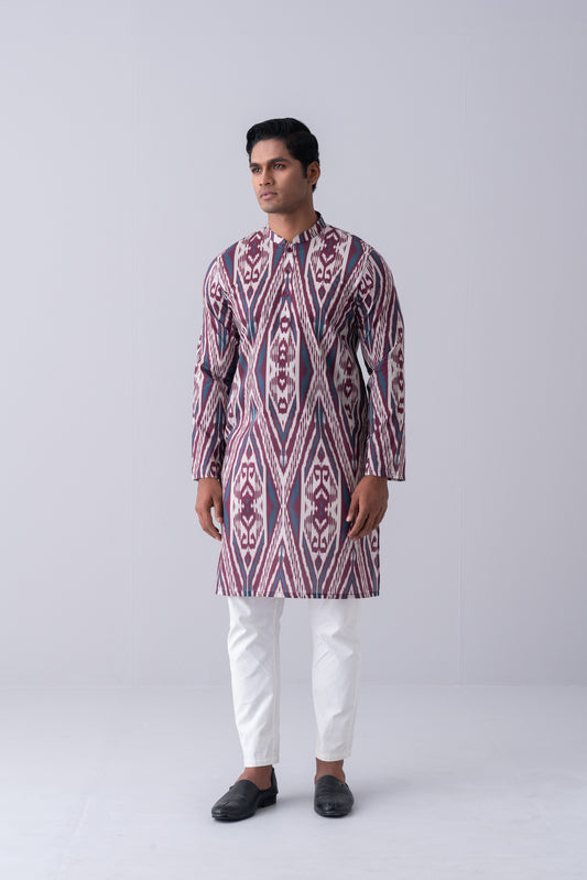 Regular Fit Printed Cotton Panjabi