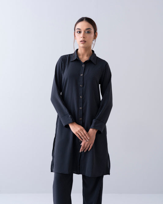 Mystika Pinstripe Two-Piece Set