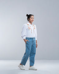 Junior Girls' Denim Bottom (10-14 Years)