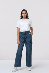 Wide-Leg High-Waist Denim