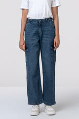 Wide-Leg High-Waist Denim
