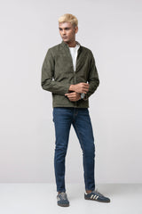 Regular Fit Reversible Corduroy/Suede Jacket