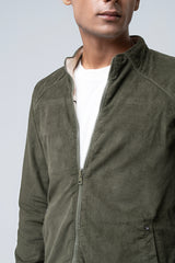 Regular Fit Reversible Corduroy/Suede Jacket