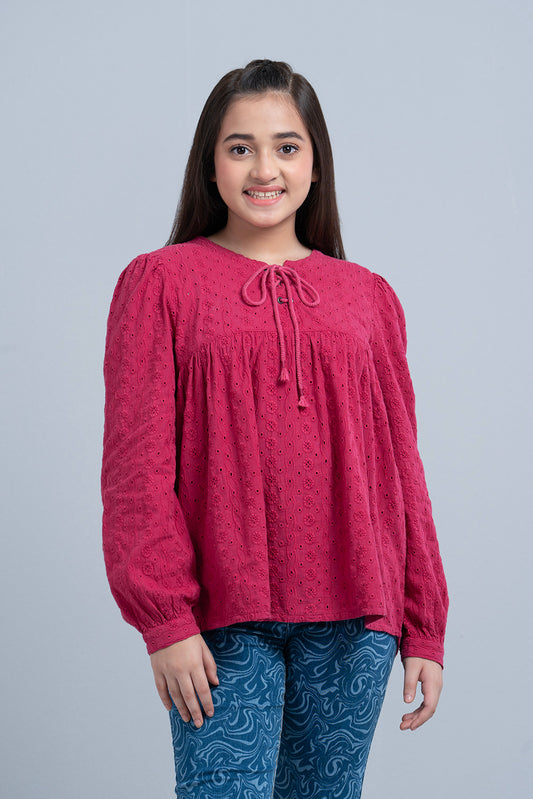 Junior Girls Western Fashion Top (10-14 Years)