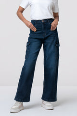 Straight Fit High-Waist Denim