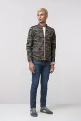 Regular Fit Reversible Printed Twill Jacket