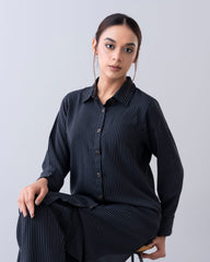 Mystika Pinstripe Two-Piece Set
