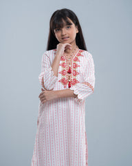 Girls' Embroidered Ethnic Kurti (2-4 Years)