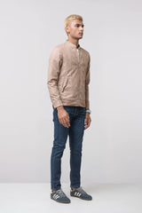 Regular Fit Reversible Printed Twill Jacket