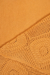 Pointelle Cotton Knitted Scarf