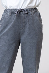 Mid -Waist Bell-Bottom Denim