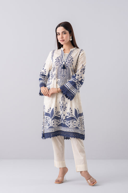 Relaxed Fit Digital Printed Lawn Kurta