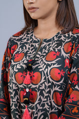 Relaxed Fit Mid-Length Printed Lawn Kurta