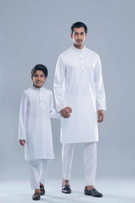 Regular Fit Embroidered Semi-Formal Panjabi