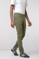Slim Fit Solid Chinos