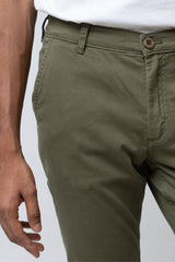 Slim Fit Solid Chinos