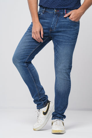 Blue Bird Dobby Slim Fit Jeans