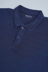Regular Fit Indigo Tie-Dye Polo
