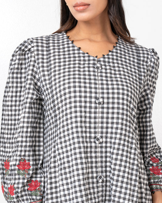 Relaxed Fit Embroidered One-Piece Ethnic Kurta