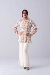 AOP Digital Floral Printed Fashion Top - Mystika