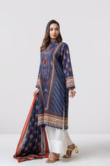 Relaxed Fit Printed Two-Piece Lawn