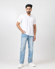 Relaxed Fit Solid Polo Shirt