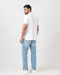 Relaxed Fit Solid Polo Shirt