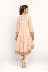 Ready-to-wear Printed Lawn Kurta with Tassels