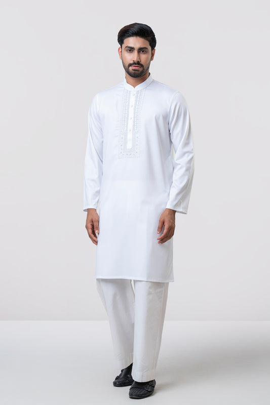 Regular Fit Embroidered Semi-Formal Panjabi