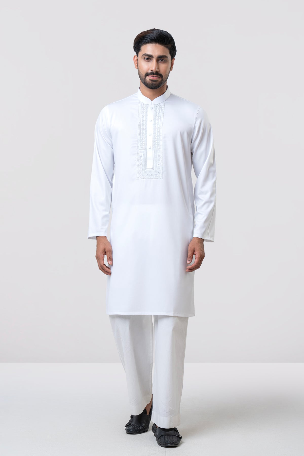 Regular Fit Embroidered Semi-Formal Panjabi