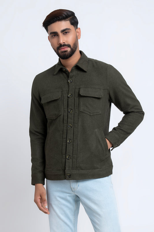 Regular Fit Twill Shacket