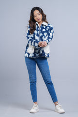 Denim Fur-Lined Jacket
