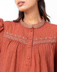 Embroidered Fashion Top - Mystika