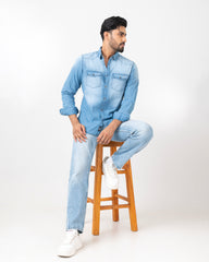 Regular Fit Solid Casual Shirt