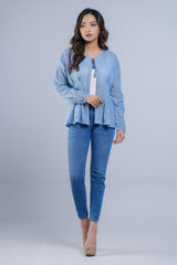 Short-Length Embroidered Bolero Top
