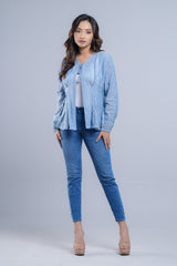 Short-Length Embroidered Bolero Top