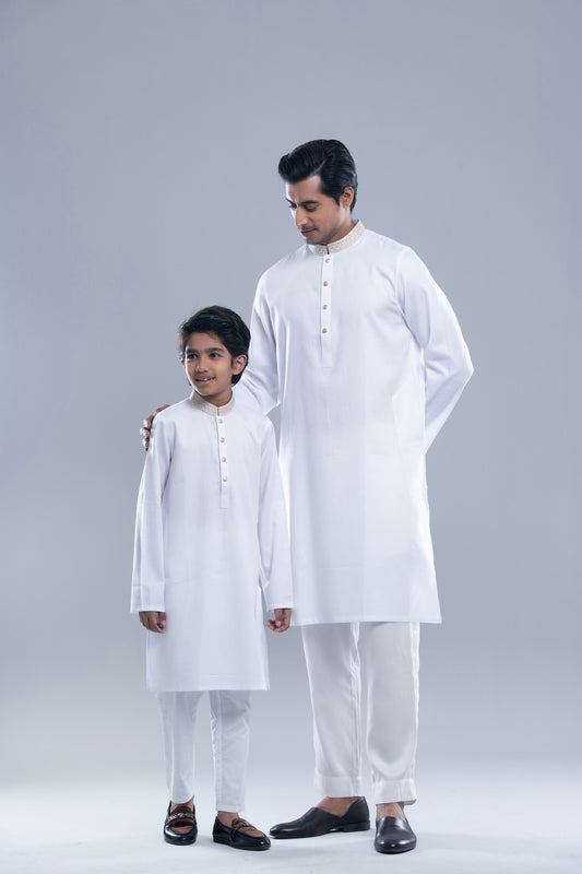 Regular Fit Embroidered Semi-Formal Panjabi