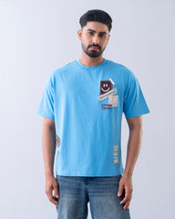 Oversized Fit Patch Work T-Shirt