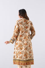 Relaxed Fit Digital Printed Three-Piece Lawn with Chiffon Dupatta