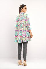Paisley Print Button-Up Tunic - Mystika