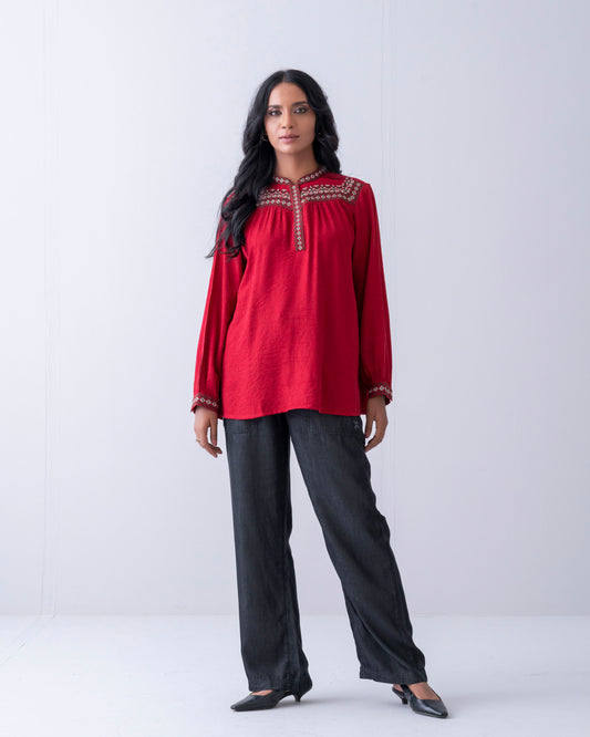 Embroidered Fashion Top - Mystika