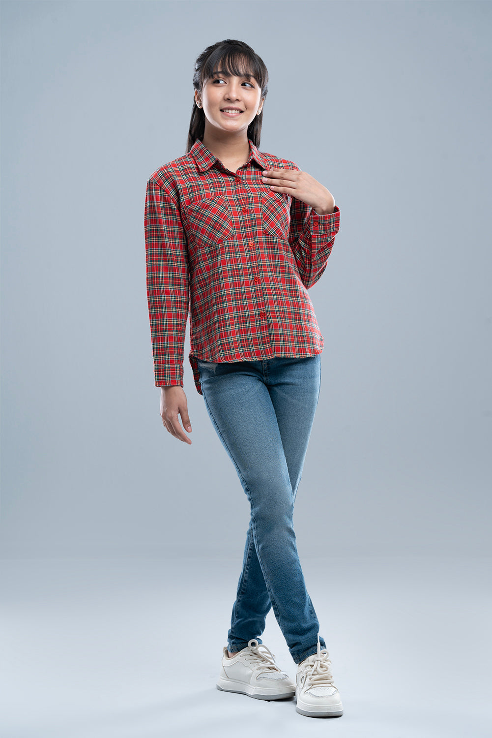 Junior Girls' Casual Shirt (10-14 Years)
