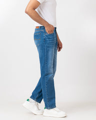 Straight Fit Blue Jeans