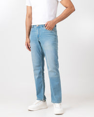Straight Fit Blue Jeans