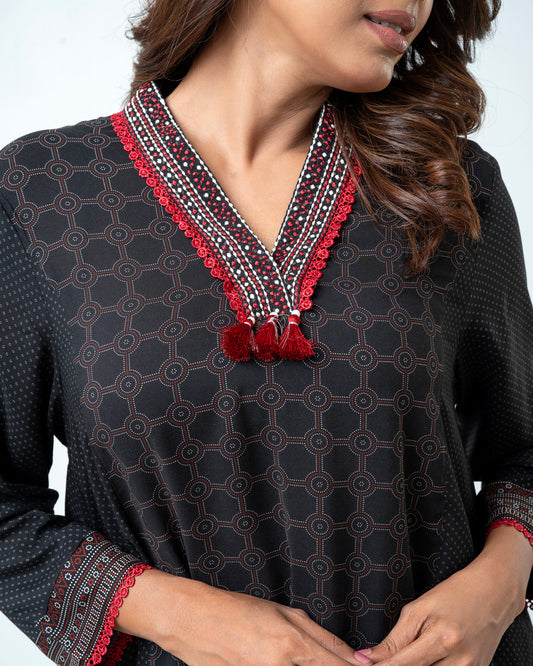 Relaxed Fit Printed Ethnic Kurti